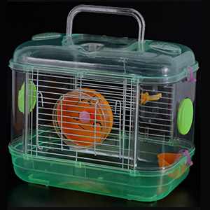 Jaula de cristal para hamster