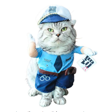 UNIFORME DE POLICIA MASCOTAS