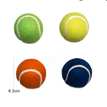 Pelota hueca de tenis sonora sabor a vainilla 