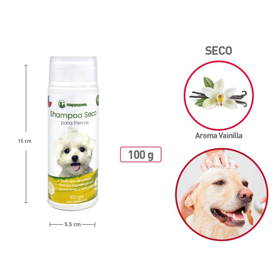 Shampoo seco para perros